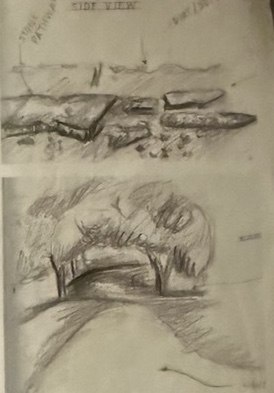 Site installation door and sketches